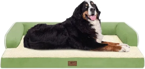 Miniatura 16 de Cama ortopédica impermeable para perros pequeños, cama para perros de tamaño mediano, cómoda cama para mascotas y gatos con lados, funda extraíble