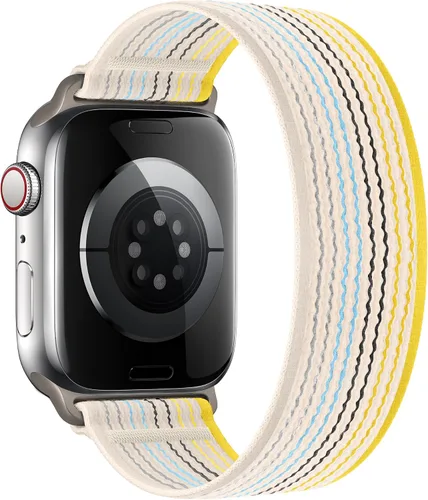 Miniatura 31 de Correas elásticas Solo Loop compatibles con Apple Watch de 38mm 40mm 41mm, trenzadas, de nailon, para mujeres y hombres, para iWatch Series