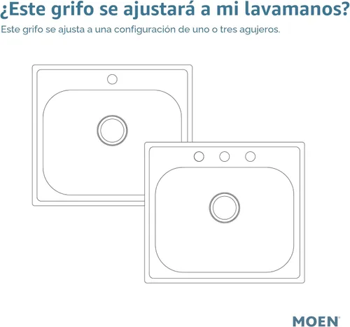 Miniatura 6 de Moen Essie 87014SRS - Juego de grifo de fregadero de cocina con rociador desplegable de acero inoxidable resistente a los puntos con dispensador
