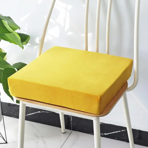 Miniatura 8 de vctops Cojín de espuma de terciopelo antideslizante suave con funda extraíble, para alivio y comodidad (verde, 20 x 20 x 2 pulgadas)