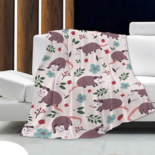 Miniatura 8 de Manta linda de hurones, regalos para mujeres, amantes de los hurones, manta ligera y suave de franela de forro polar para sofá y cama, tamaño XS