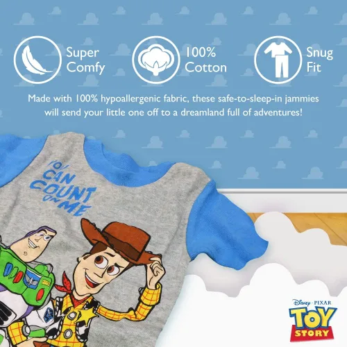 Miniatura 3 de Disney Toys Story - Conjunto de pijama de algodón de 2 piezas con libro