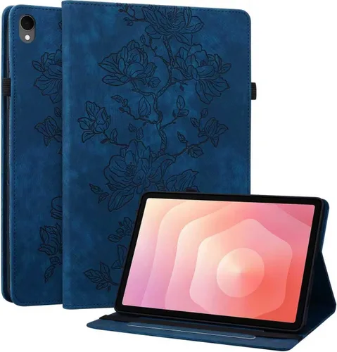 Miniatura 16 de Funda para Samsung Galaxy Tab S5e 10.5 2019 Modelo SM-T720/T725/T727, funda delgada de piel sintética con soporte multiángulo y soporte
