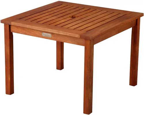 Mesa auxiliar de madera para exteriores, mesa auxiliar, muebles de piscina (acabado natural)