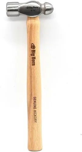 Miniatura 2 de Big Horn 15128 Martillo de bola de 8 onzas con mango de nogal