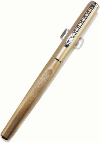 Miniatura 2 de Gullor Elegante pluma estilográfica dorada Jinhao 699 con punta fina con convertidor de tinta Push Tyle