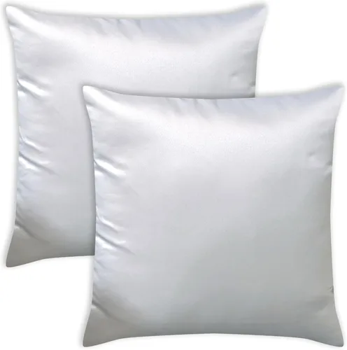 Miniatura 12 de AVKA Studio Fundas de Cojines Decorativos de Satén de Calidad Gruesa - Juego de 2 - Negro 12x12 pulgadas Fundas de Almohada Decorativas - con Forro