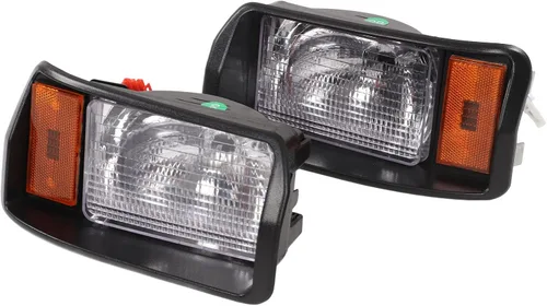 Miniatura 6 de EVGATSAUTO Faros delanteros LED, par de faros delanteros LED de precedentes de coche, faros delanteros 101988002 Super Brightness Reemplazo