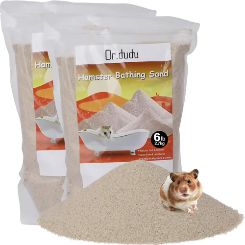 Miniatura 8 de DR.DUDU Arena de baño para hámster, 6.6 libras, libre de polvo, arena del desierto o arena para orinal para hámster, chinchillas, jerbo, hámsters