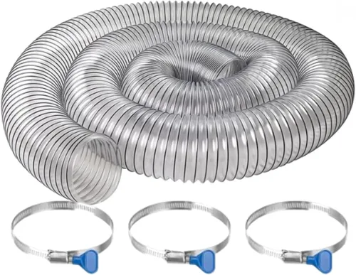 Miniatura 16 de PVC Dust Collection Hose 2.5" x 10',Black