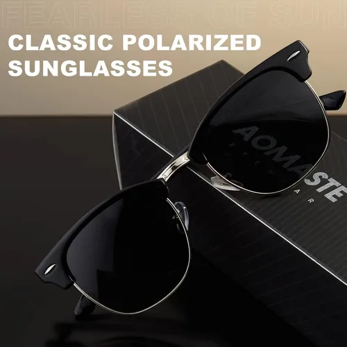 Miniatura 3 de Sunglasses MenMens Polarized Sunglasses for Men Women,Classic Semi-Rimless Sun Glasses