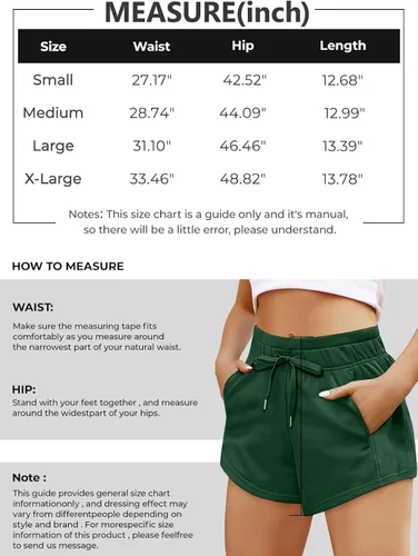 Miniatura 6 de AUTOMET Pantalones cortos deportivos de verano para mujer, pantalones cortos deportivos de moda de cintura alta, para gimnasio, sala de estar