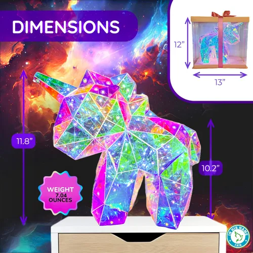 Miniatura 5 de In His Name Luz nocturna LED de unicornio para niñas y niños, lámpara mágica colorida para habitación de niñas, lámpara de noche de primera calidad