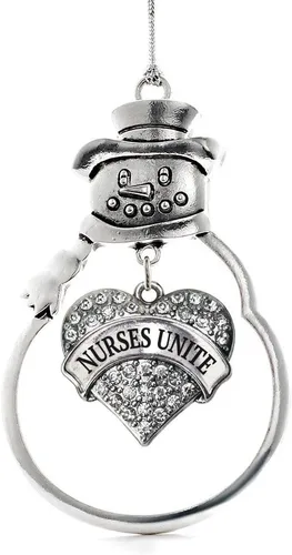 Miniatura 74 de Inspired Silver - Big Sis - Adorno de Navidad plateado - Adorno de árbol de Navidad con dije de corazón con circonita cúbica - Decoración colgante