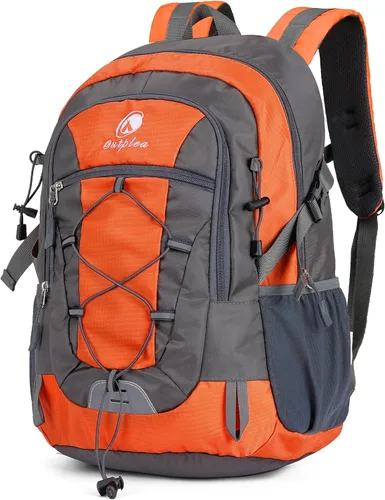 Miniatura 8 de Mochila de senderismo pequeña de 25 L con correa para el pecho para hombres y mujeres, mochila de viaje impermeable, mochila de viaje ligera Negro