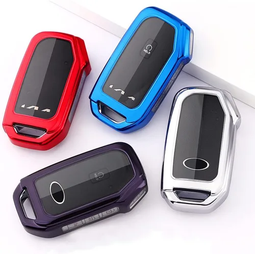 Miniatura 6 de Horande Funda Protectora de TPU Blanda para Llavero de Coche, Compatible con Kia Telluride K5 Ceed Cerato Forte NIRO Seltos SX Turbo Sorento Soul