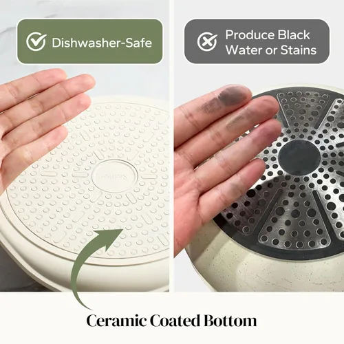 Miniatura 7 de Redchef Sartén antiadherente para crepas, sartén plana de cerámica de 10 pulgadas para Roti Dosa Tawa Comal para tortillas, sartén para panqueques