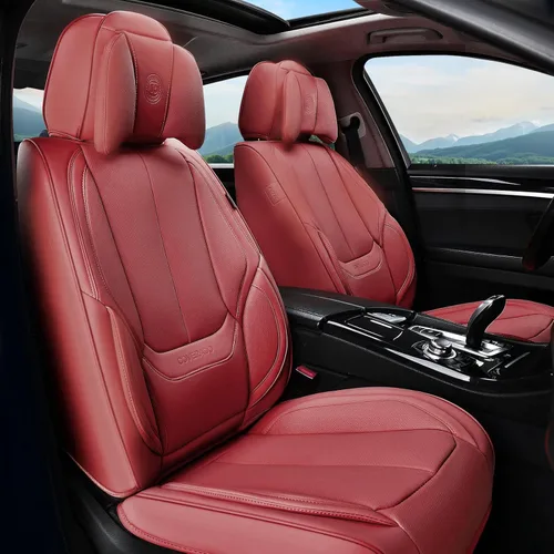 Miniatura 10 de Coverado Juego completo de fundas de asiento de automóvil, fundas de asiento para automóviles, fundas de asiento de coche beige para asientos