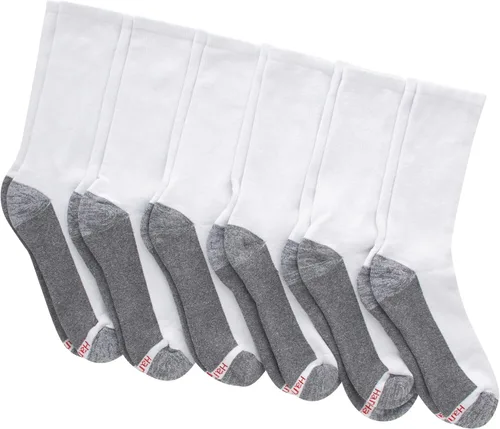 Miniatura 15 de Hanes Calcetines acolchados Max para hombre, absorben la humedad con control de olores, paquete múltiple