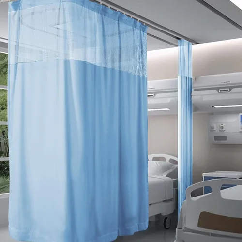 Miniatura 14 de Fcosie Cortinas divisoras de habitación de hospital con ganchos planos para cubículo, pantalla de privacidad para hospital, clínica médica