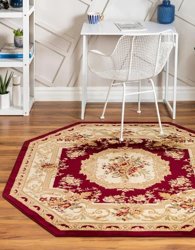 Miniatura 25 de Unique Loom Versailles Collection - Alfombra tradicional clásica con motivo floral, colección Versailles