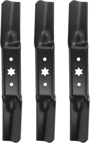 ACEBRI Cuchillas de cortacésped 34/50 pulgadas Cuchillas elevadoras medianas para Cub Cadet 942-05052A, para MTD 942-05052A, para Troy Bilt