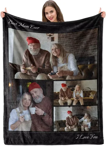 Miniatura 37 de Manta personalizada con imagen, mantas personalizadas para adultos y niños, manta de fotos personalizable, mantas personalizadas como regalo para 5