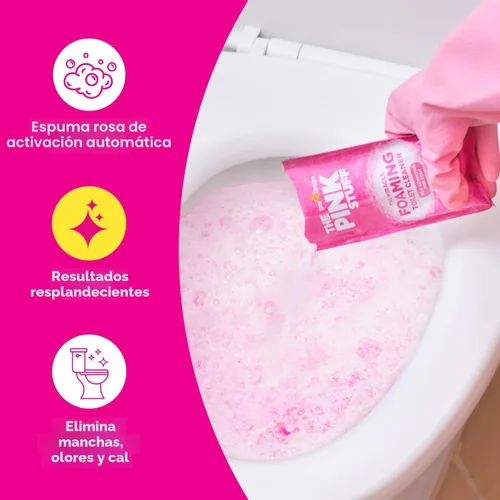 Miniatura 5 de Stardrops - The Pink Stuff - Limpiador de inodoro con espuma Miracle Power - 2 tratamientos - Paquete de espuma rosa autoactivante de 1 (7 onzas)