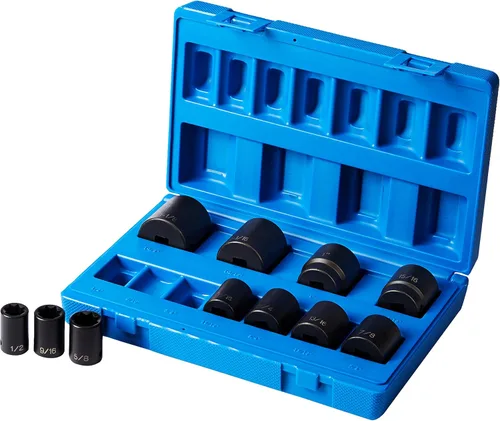 Grey Pneumatic (1311S) juego de 11 llaves de 8 puntas estándar de 1/2 pulgada