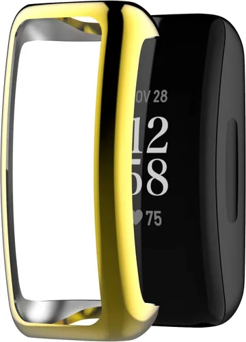 AISPORTS Paquete de 2 fundas de reloj compatibles con Fitbit Inspire 3/2, ultrafinas y suaves de silicona TPU antigolpes, resistente a los arañazos,