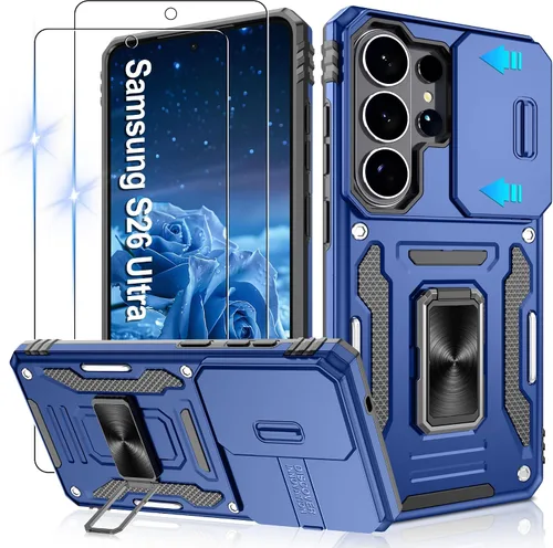 Miniatura 159 de Gritup para Samsung Galaxy S22 Funda con protectores de pantalla HD de 2 paquetes y cubierta deslizante para la cámara, protección contra caídas