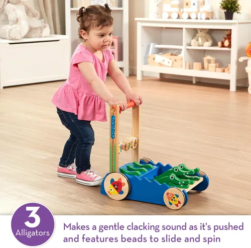 Miniatura 2 de Juguete para empujar de cocodrilo Melissa & Doug Deluxe Chomp and Clack, Estándar, talla única , Multicolor