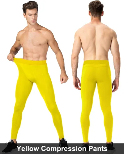 Miniatura 57 de SPVISE Pantalones de compresión para hombre, leggings para deportes, gimnasio, mallas atléticas frescas y secas, capa base para correr, fútbol