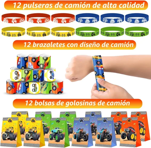 Miniatura 4 de PLOUGVI 232 piezas de recuerdos de fiesta para camiones, suministros de decoración de cumpleaños, artículos de fiesta de camiones para fiestas