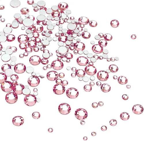 Miniatura 17 de LolliBeads Piedras redondas de resina para uñas con parte trasera plana y cristales acrílicos.