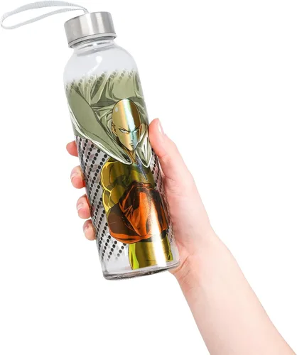 Miniatura 5 de JUST FUNKY One Punch Man - Botella de agua de vidrio (18 onzas)