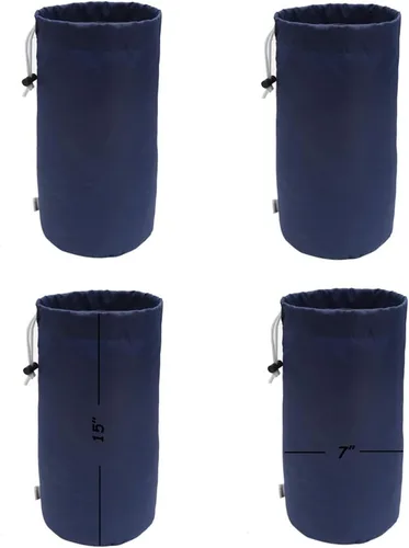 Miniatura 24 de Bolsa de saco, resistente al agua, con cordón duradero, paquete de 4