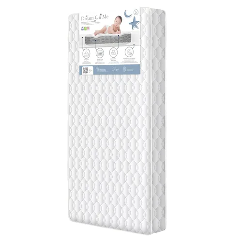 Miniatura 11 de Dream On Me Nap Nest - Colchón para cuna y niños pequeños, de doble cara - Bebés y niños pequeños, colchón impermeable de 5 pulgadas con 88 resortes