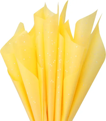 Miniatura 7 de SUNCOLOR 120 hojas de papel de seda blanco de 20 x 14 pulgadas para bolsas de regalo, papel de seda con purpurina para manualidades