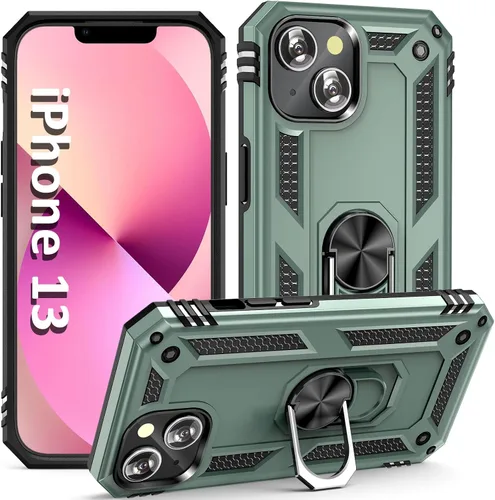 Miniatura 28 de ADDIT i Phone 13 Pro Max - Funda para iPhone 13 Pro Max, con anillo de soporte, soporte ajustable, grado militar, protección resistente, a prueba