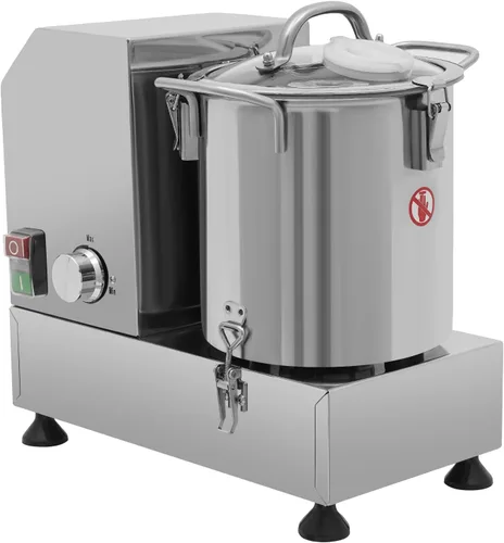 Miniatura 2 de Procesador de alimentos comercial, máquina eléctrica de 1200 W, 2800 rpm, velocidad ajustable, procesador de verduras de acero inoxidable de 5.45