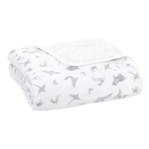 Miniatura 13 de aden + anais Manta de muselina 100% algodón orgánico para bebé, ropa de cama de cuna para recién nacidos y niños pequeños, cobija de guardería
