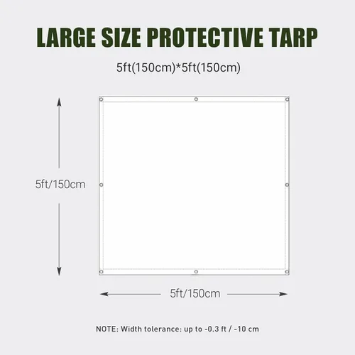 Miniatura 4 de Heavy Duty 4 Mil Tarp Cover Waterproof UV Resistant Tarpaulin Used for Outdoor, Hunting, Camping, Backpacking, Canopy Tent, Ground Tarp, Cover Boat