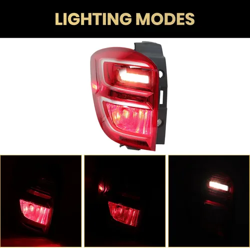 Miniatura 5 de Conjunto de luz trasera compatible con Chevy Equinox 2016 2017 tipo halógeno luz trasera lámpara de freno trasera izquierda lado del conductor