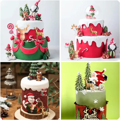 Miniatura 5 de Molde de silicona para ciervos de Navidad, moldes de fondant 3D, molde de alce para decoración de pasteles de Navidad, decoración de cupcakes