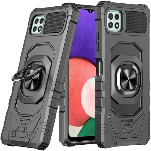 SOGA Funda compatible con Boost Mobile Celero 5G+ Plus 2023 con protector de pantalla de vidrio templado [grado militar] anillo de montaje en
