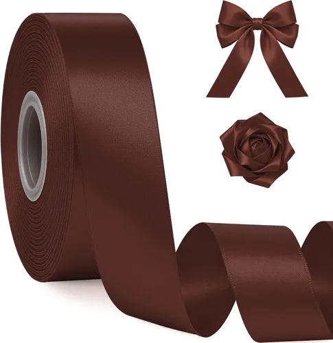 Miniatura 26 de Fullive Cinta de 1 pulgada para envolver regalos, cinta de Halloween de color morado oscuro de 30 yardas Sleek Glossy, Wear Resistant, Easy Cut