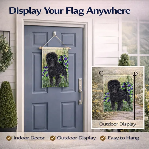 Miniatura 8 de Caroline's Treasures SS8151GF Affenpinscher - Bandera decorativa para jardín, jardín, jardín, jardín, bandera, bandera, decoración para patio