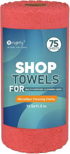 Miniatura 26 de Orighty Paño de limpieza de microfibra a granel, paquete de 50 toallas de tienda, trapos de limpieza reutilizables, toallas de microfibra sin pelusa
