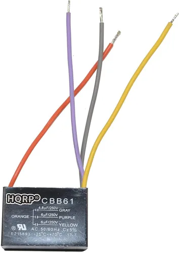 Miniatura 10 de HQRP Condensador de ventilador de techo CBB61 1uf+2uf de 3 cables listado UL